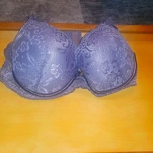 Gray Lace padded bra 38C